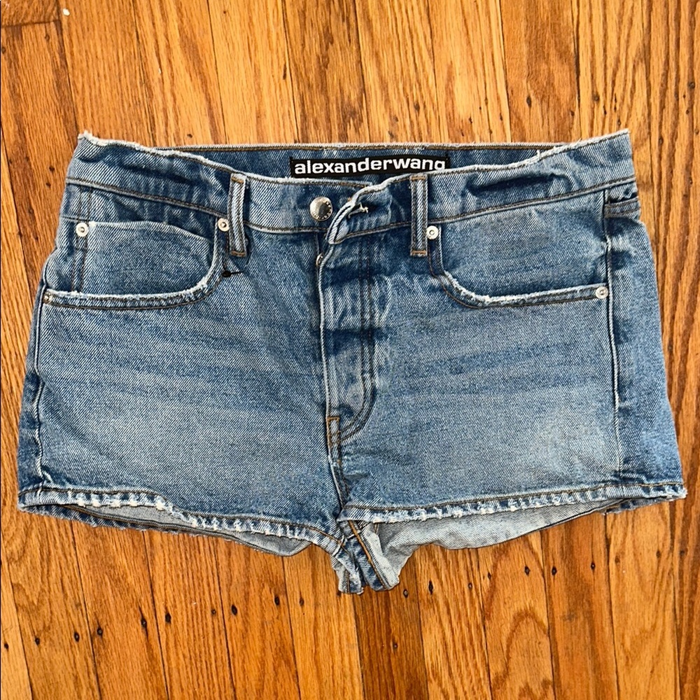 Alexander Wang Women's Blue Denim Shorts